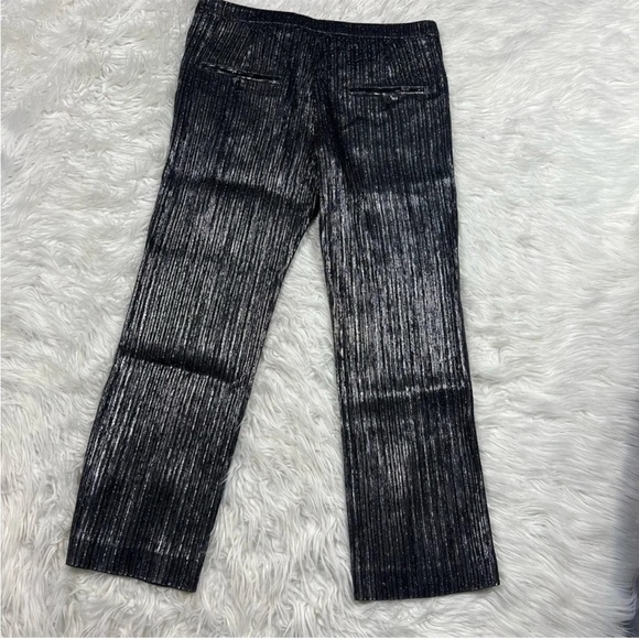 NWOT Isabel Marant Dansley Party Time Trousers Pants Metallic Silver Designer 12 - Picture 10 of 12